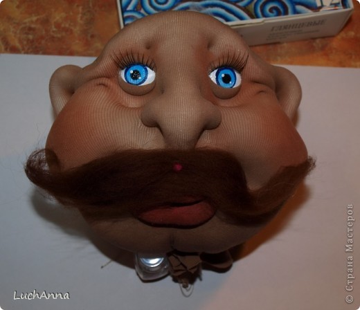 Мастер-класс,  : МК по глазкам Капрон, Краска, Пуговицы . Фото 27